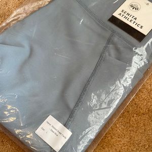 Ribbed full length workout pants